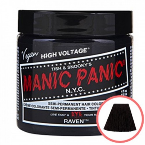 MANIC PANIC HIGH VOLTAGE CLASSIC CREAM FORMULAR HAIR COLOR (29 RAVEN)